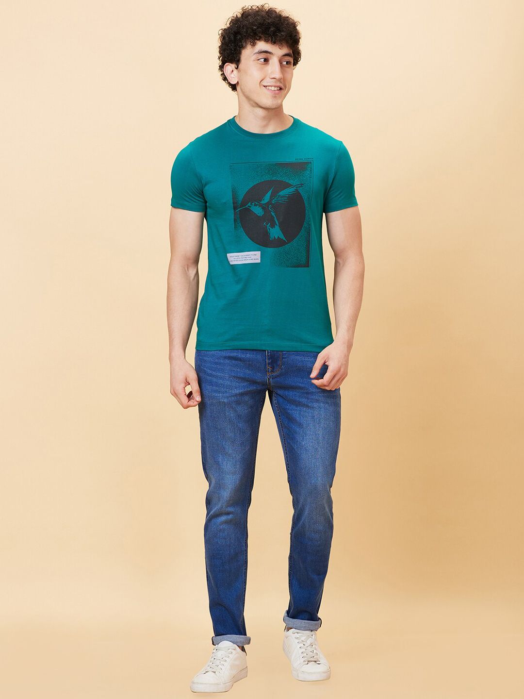 Being Human Men Slim Fit Mid Rise Clean Look Light Fade Jeans