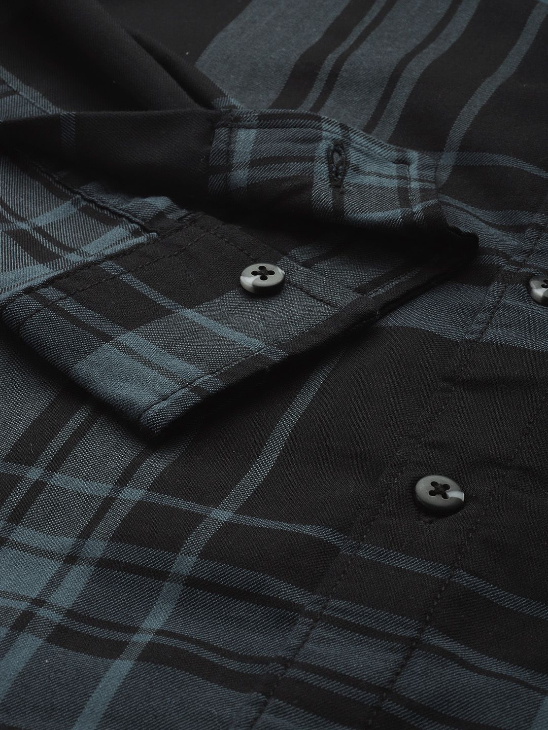 The Indian Garage Co Men Slim Fit Checked Casual Shirt