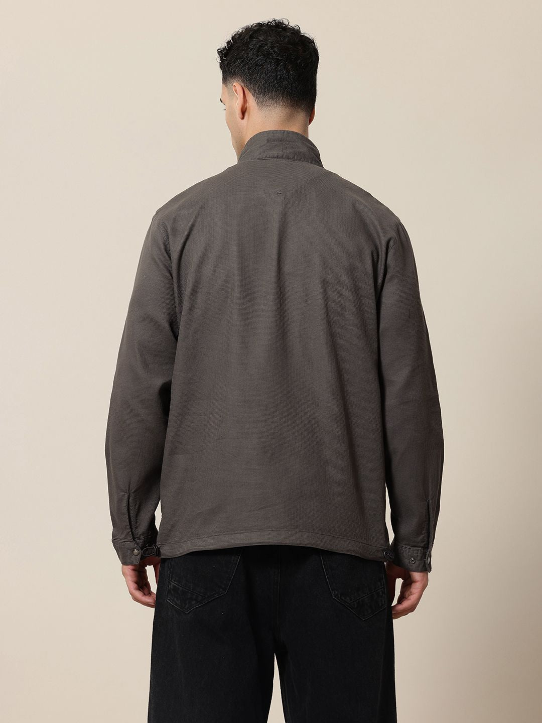 Mr Bowerbird Liberal Fit Self Checked Pure Cotton Casual Shirt