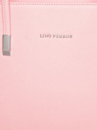 Lino Perros Pink Solid Laptop Bag