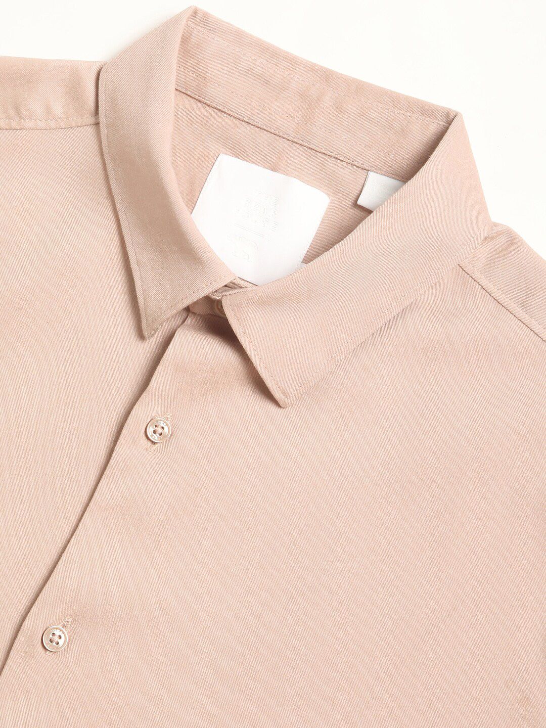 THE BEAR HOUSE Spread Collar Long Sleeves Slim Fit Casual Shirt