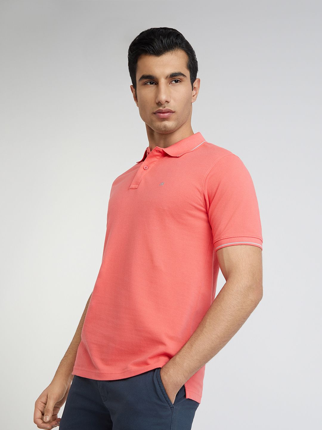 Raymond Pure Cotton Modern Fit Polo Collar T-shirt