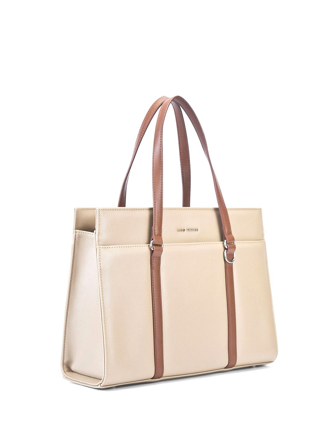 Lino Perros Oversized Structured Tote Bag with Quilted