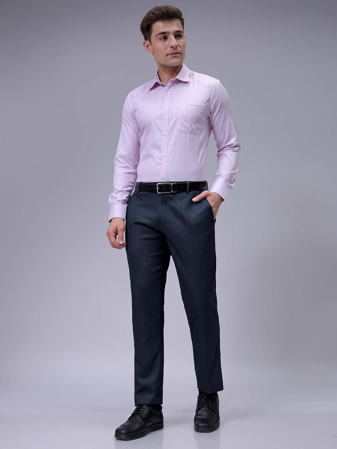 The Indian Garage Co. X Luxe Men Slim Fit Formal Trousers