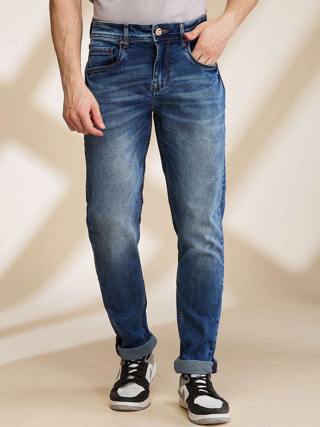 Being Human Men Slim Fit Light Fade Jeans