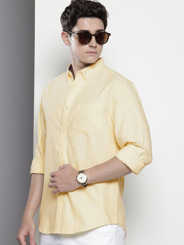The Indian Garage Co Slim Fit Opaque Casual Shirt