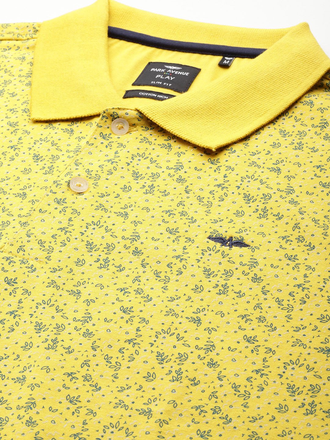 Park Avenue Micro Ditsy Print Slim Fit Polo T-shirt