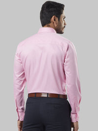 Raymond Men Pink Regular Fit Self Design Formal Shirt