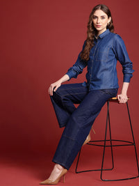 all about you Chambray Opaque Casual Shirt