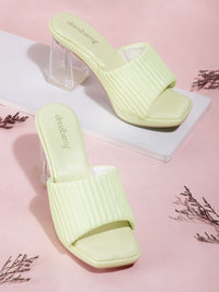 DressBerry Women Textured Straps Block Heels
