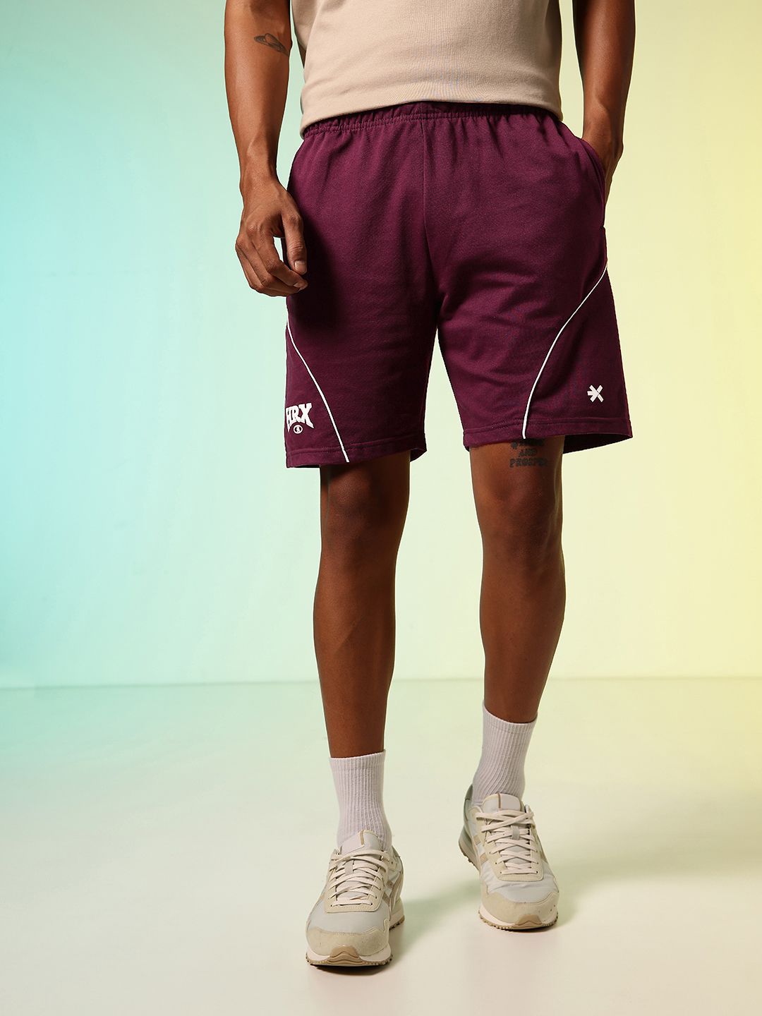 HRX by Hrithik Roshan Men Brand Logo Printed Lifestyle Shorts