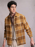 LOCOMOTIVE Premium Dobby Tartan Checked Utility Pocket Overshirt