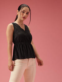 DressBerry Lace Inserts A-line Top