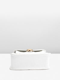 DressBerry Geometric Textured Structured Satchel Bag