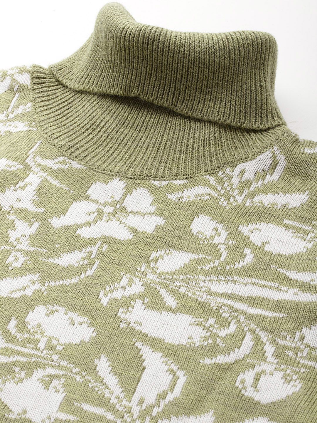 DressBerry Turtleneck Floral Pullover
