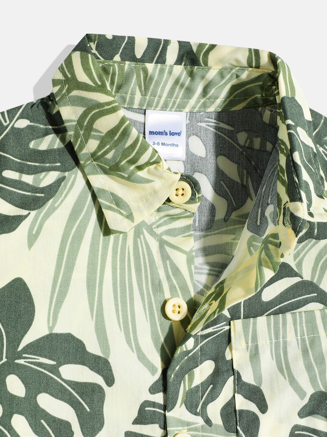 Moms Love Infant Boys Tropical Printed Pure Cotton Clothing Set
