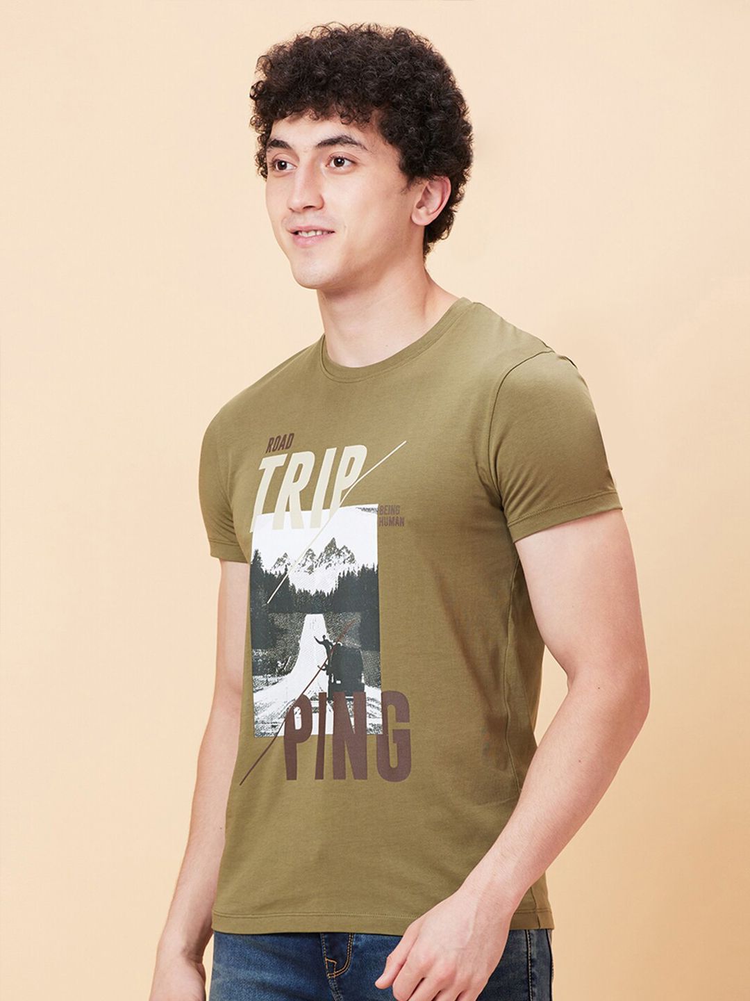 Being Human Graphic Printed Short Sleeves T-shirt