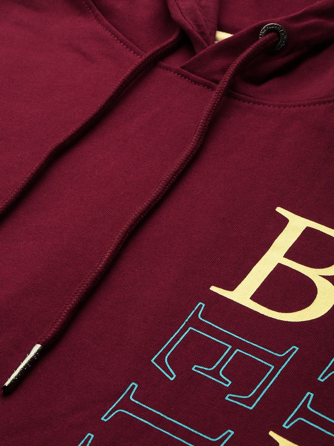 Being Human Pure Cotton Brand Logo Printed Hooded Pullover Sweatshirt