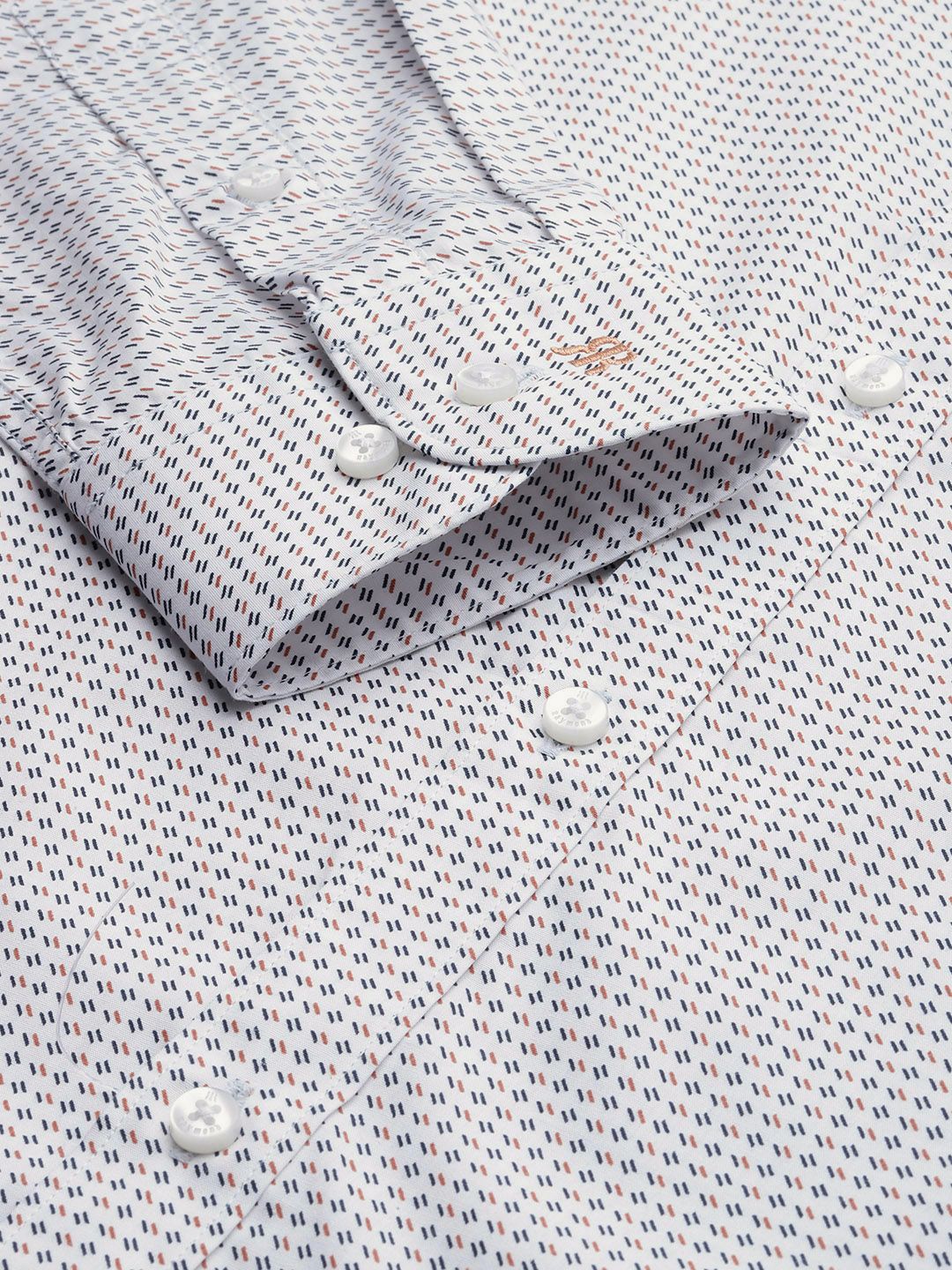 Raymond Pure Cotton Slim Fit Printed Formal Shirt