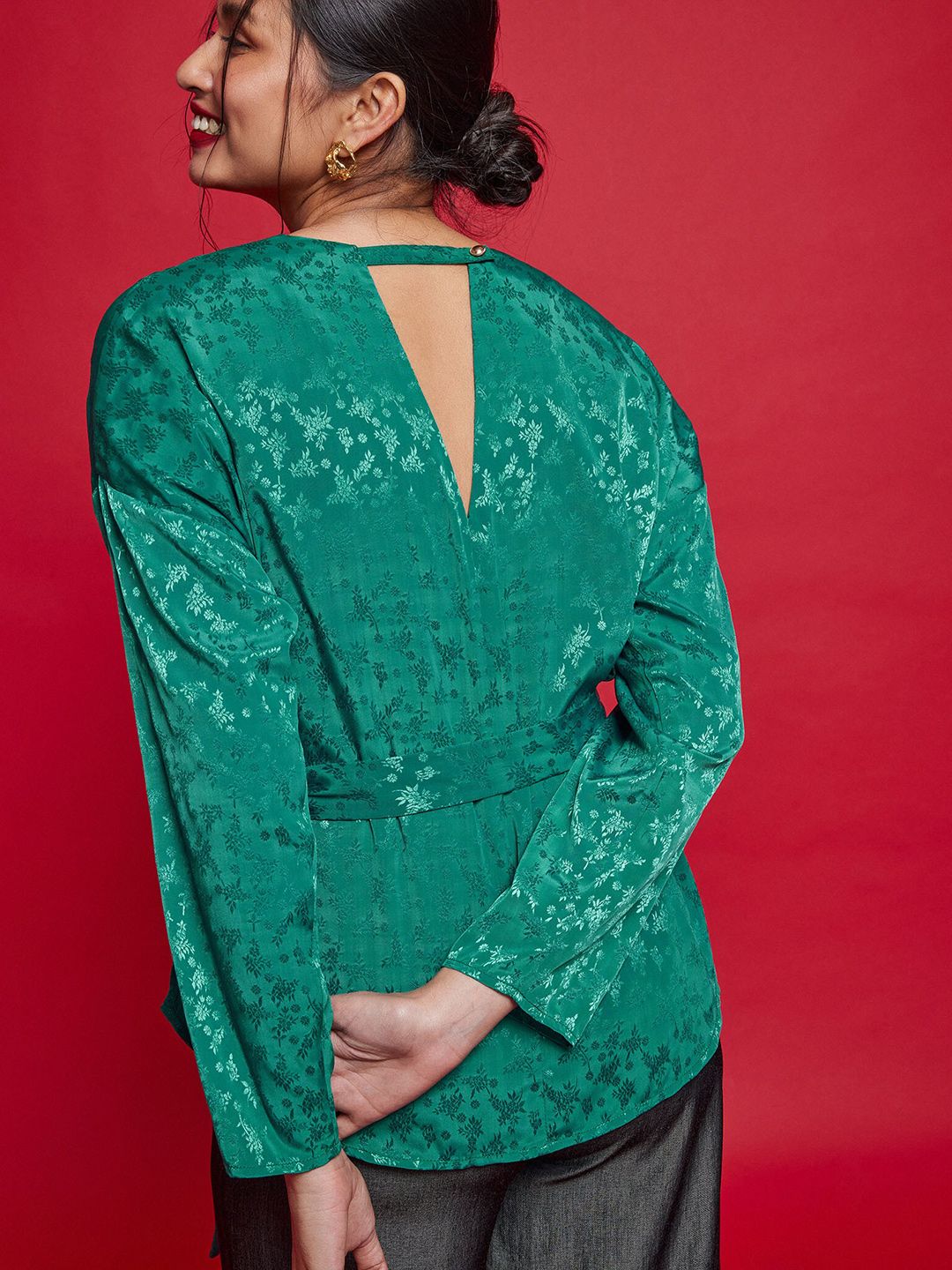 The Label Life Self Design Tie-Ups long Top