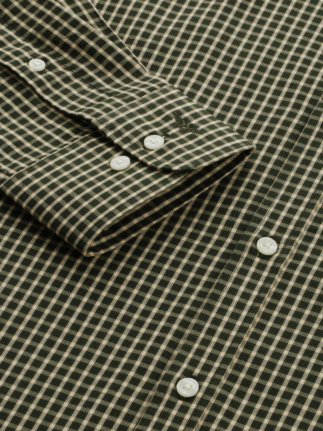Park Avenue Slim Fit Micro Checked Pure Cotton Formal Shirt