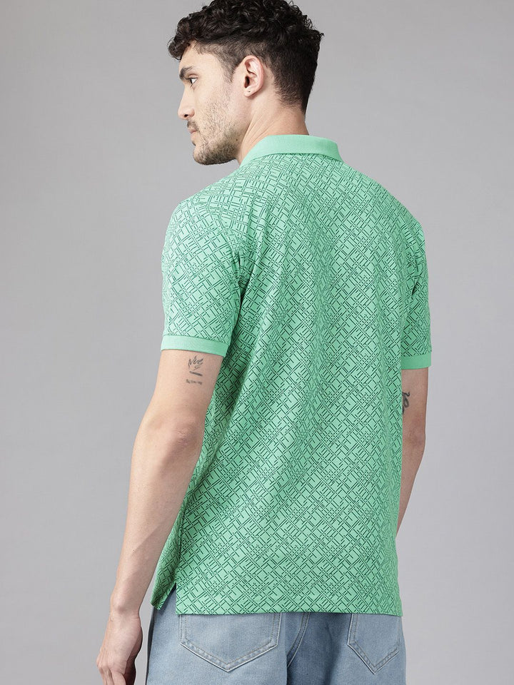 Park Avenue Printed Polo Collar T-shirt