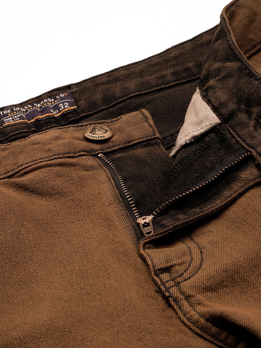 The Indian Garage Co Men Solid Slim Fit Jeans