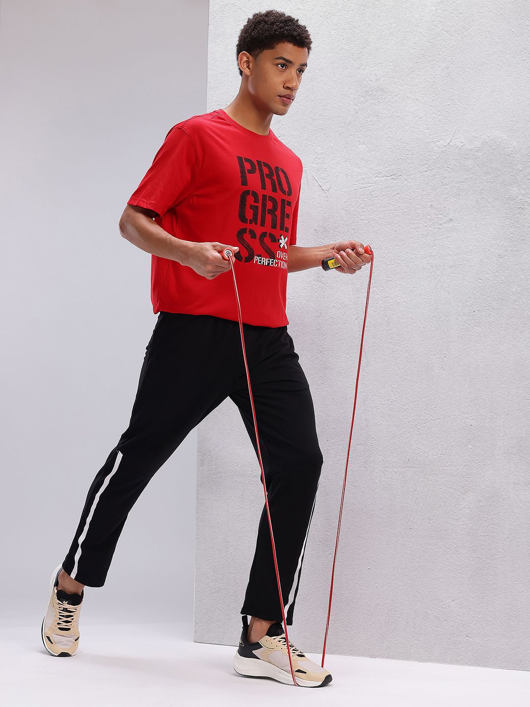 HRX by Hrithik Roshan Typography Print Training T-shirt