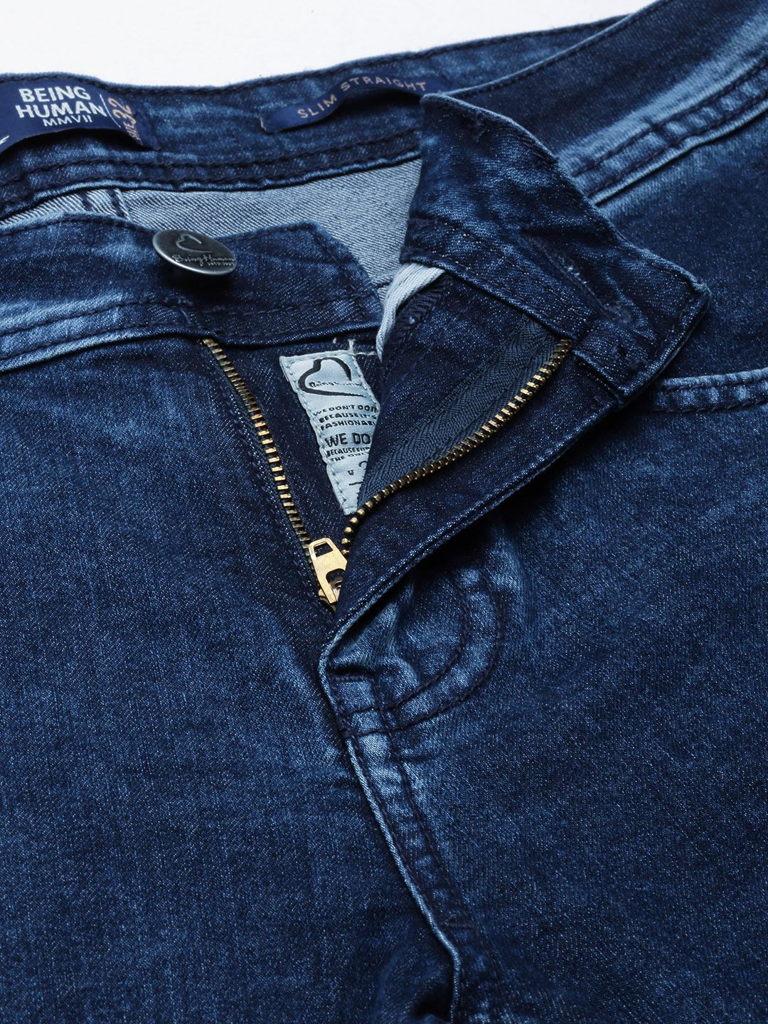 Being Human Men Straight Fit Stretchable Jeans