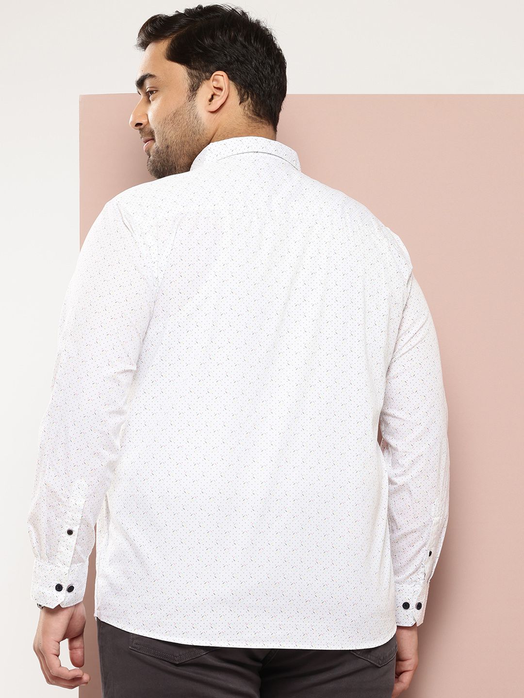 Thomas Scott Plus Size Premium Printed Pure Cotton Casual Shirt