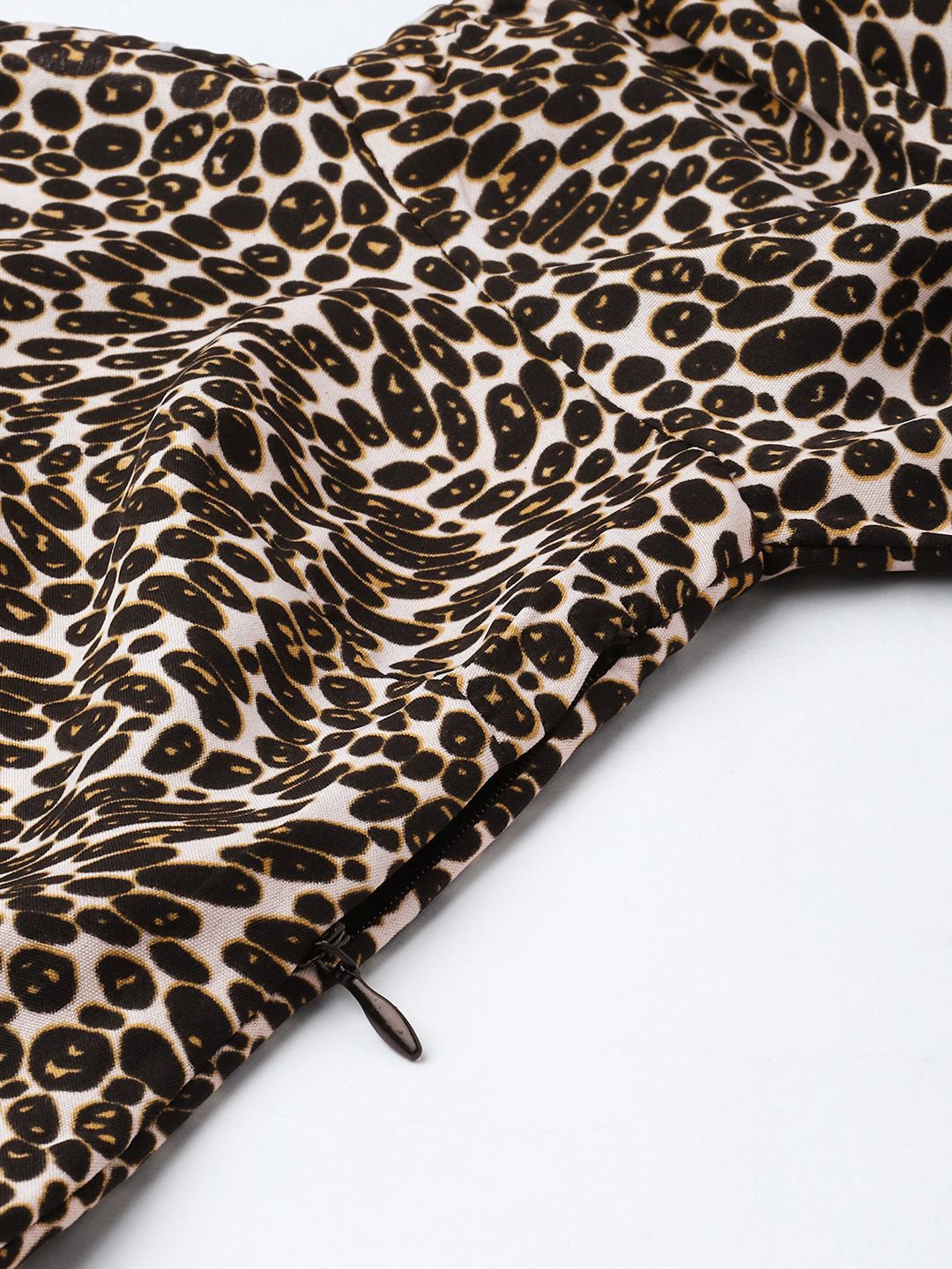 DressBerry Fierce Side Animal Skin Print Midi Dress With Slit