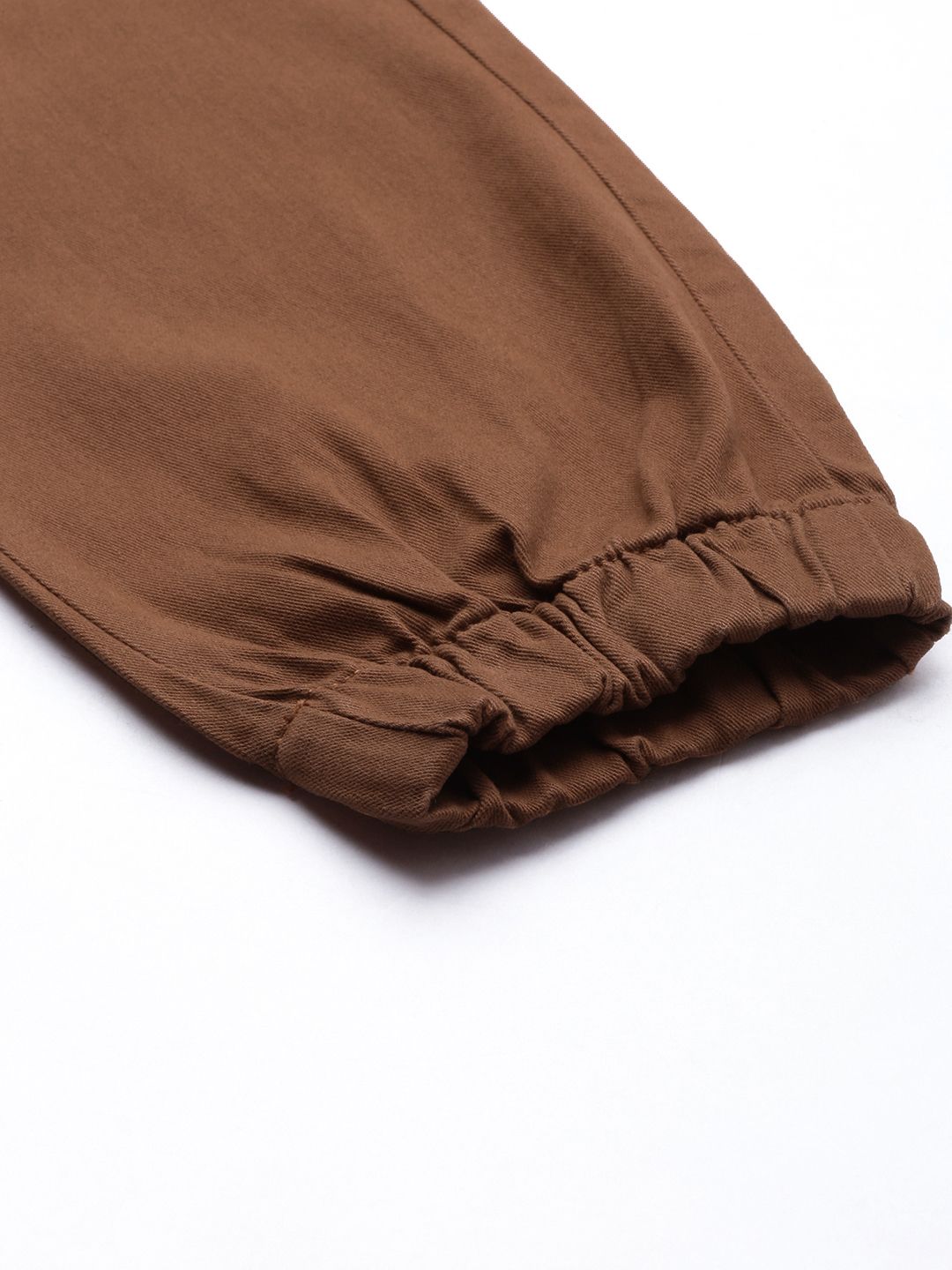 The Indian Garage Co Men Brown Slim Fit Cargos Trousers