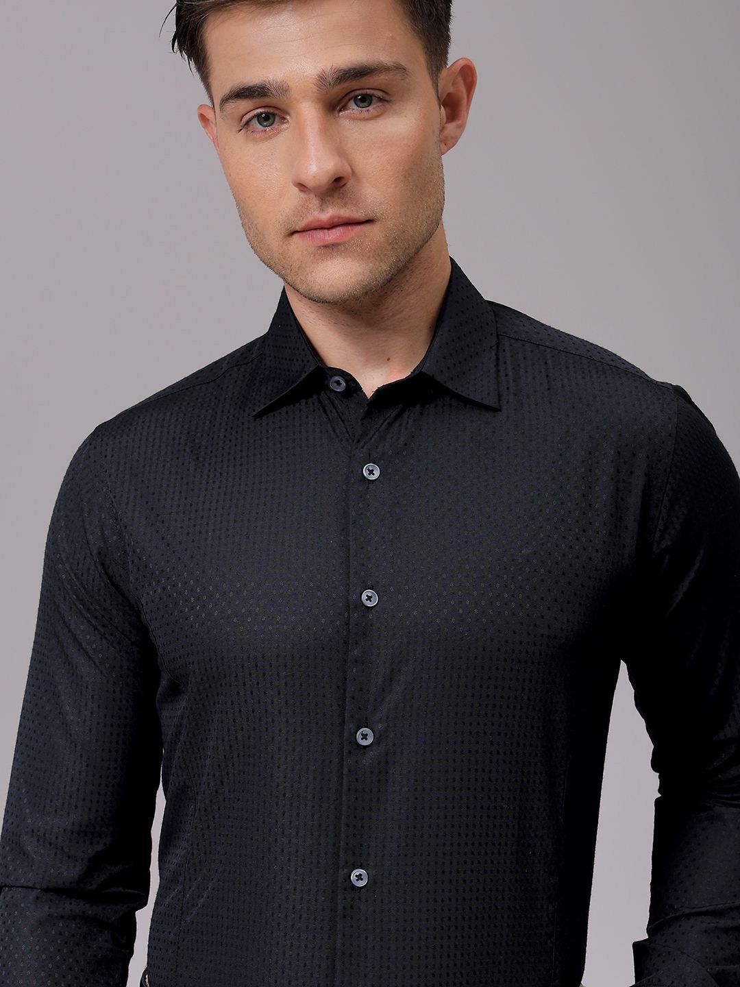 The Indian Garage Co. X Luxe Men Slim Fit Opaque Formal Shirt