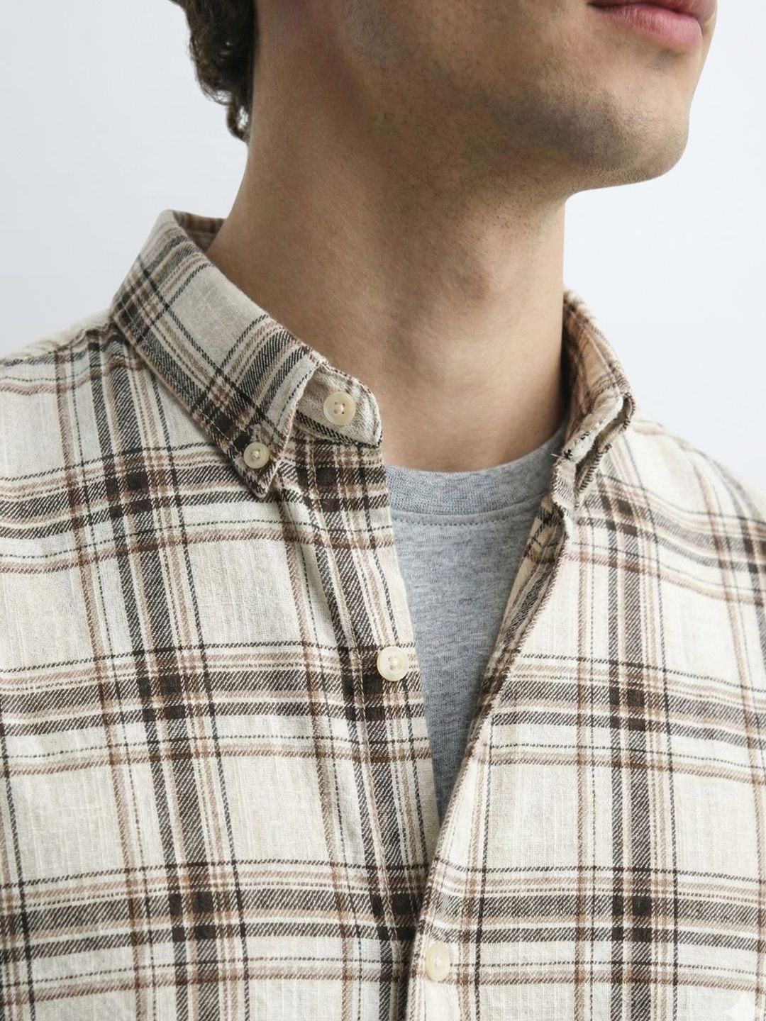 ADRO Men Standard Tartan Checks Checked Casual Shirt