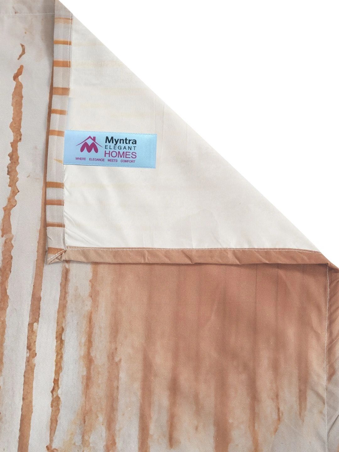 Myntra Elegant Homes Grey & Orange 400 TC King Double Bedsheet with 2 Pillow Covers
