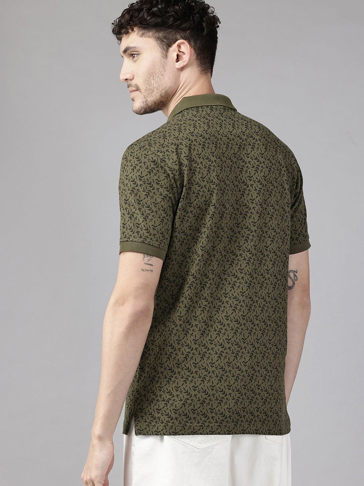Park Avenue Conversational Printed Polo Collar T-shirt