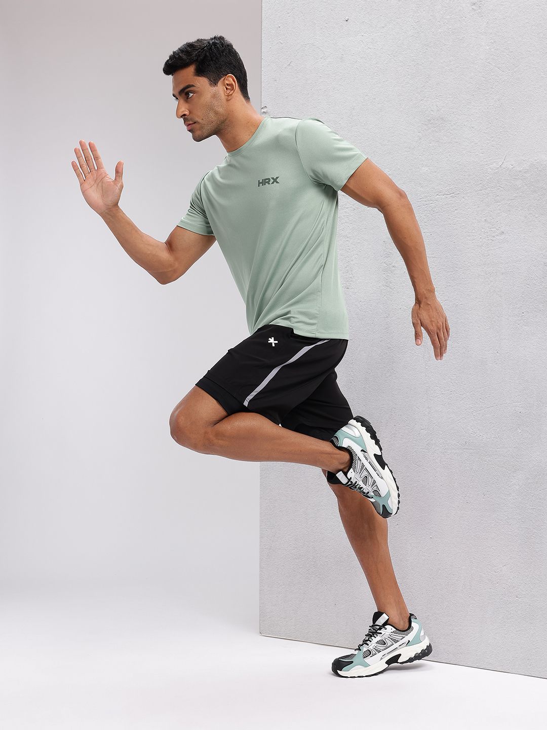 HRX by Hrithik Roshan Men Running Shorts with Attached Inner