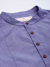 House of Pataudi Band Collar Rozana Kurta