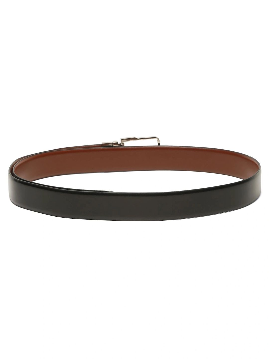 Teakwood Leathers Men Textured Leather Reversible Formal Belt