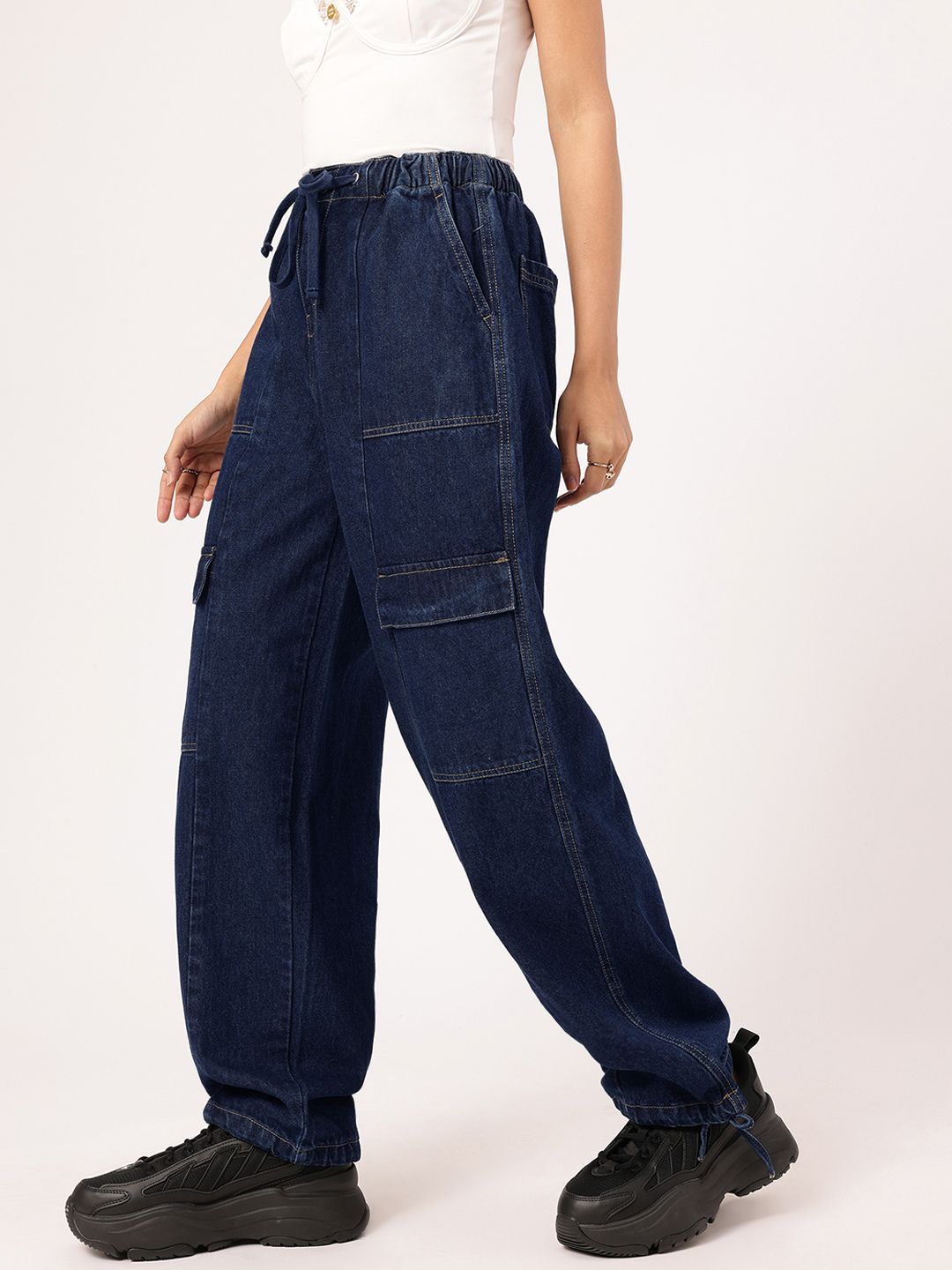 DressBerry Women Midnight Blues Flared Jeans