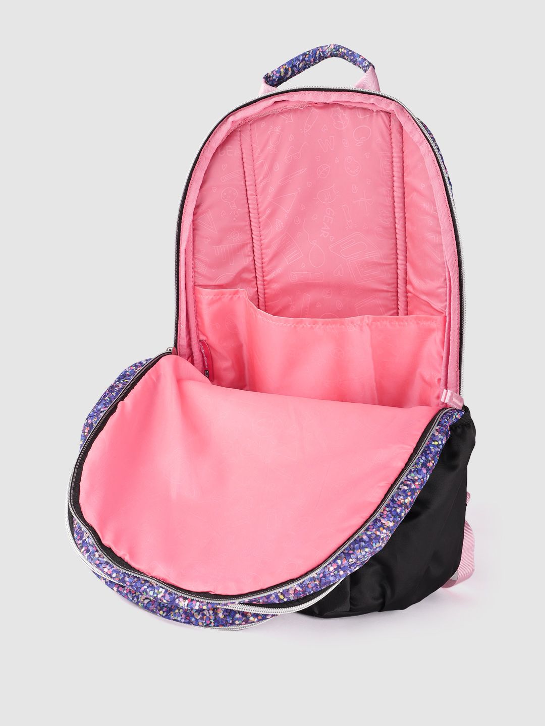 Gear Kids Typography & Geometric Print Backpack 35 L
