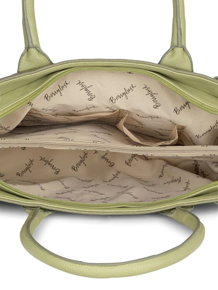 Berrylush Women's Structured Handheld Bag with Applique
