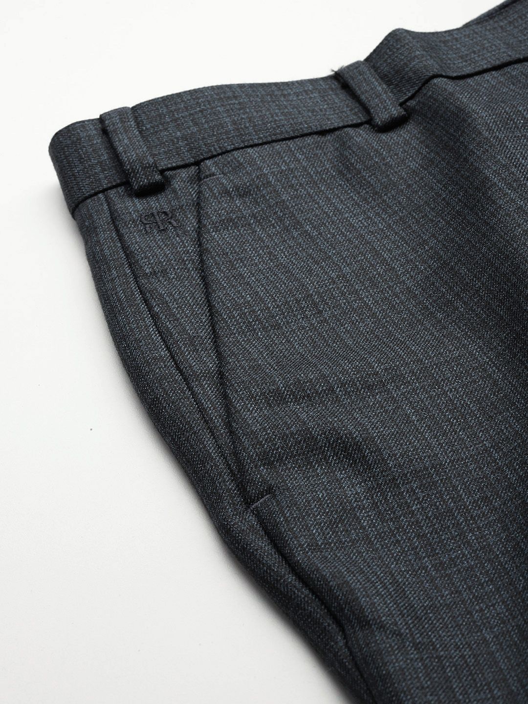 Raymond Men Textured Slim Fit Formal Trousers