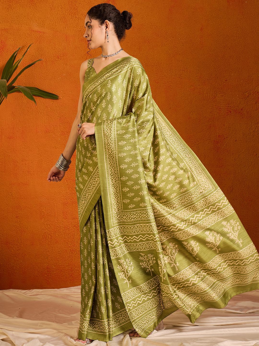 Saree mall Ethnic Motifs Bagh Sarees
