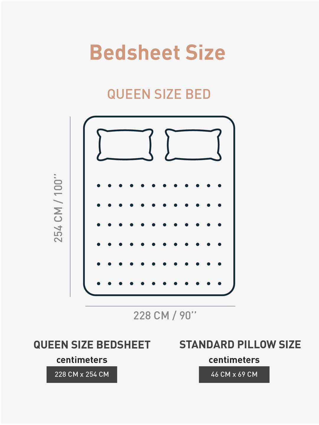TRIDENT Vivid Caramel HE Flat 144TC Queen Cotton Bedsheet Set