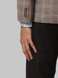 Park Avenue Men Checked Single Breasted Super Slim-Fit Blazers