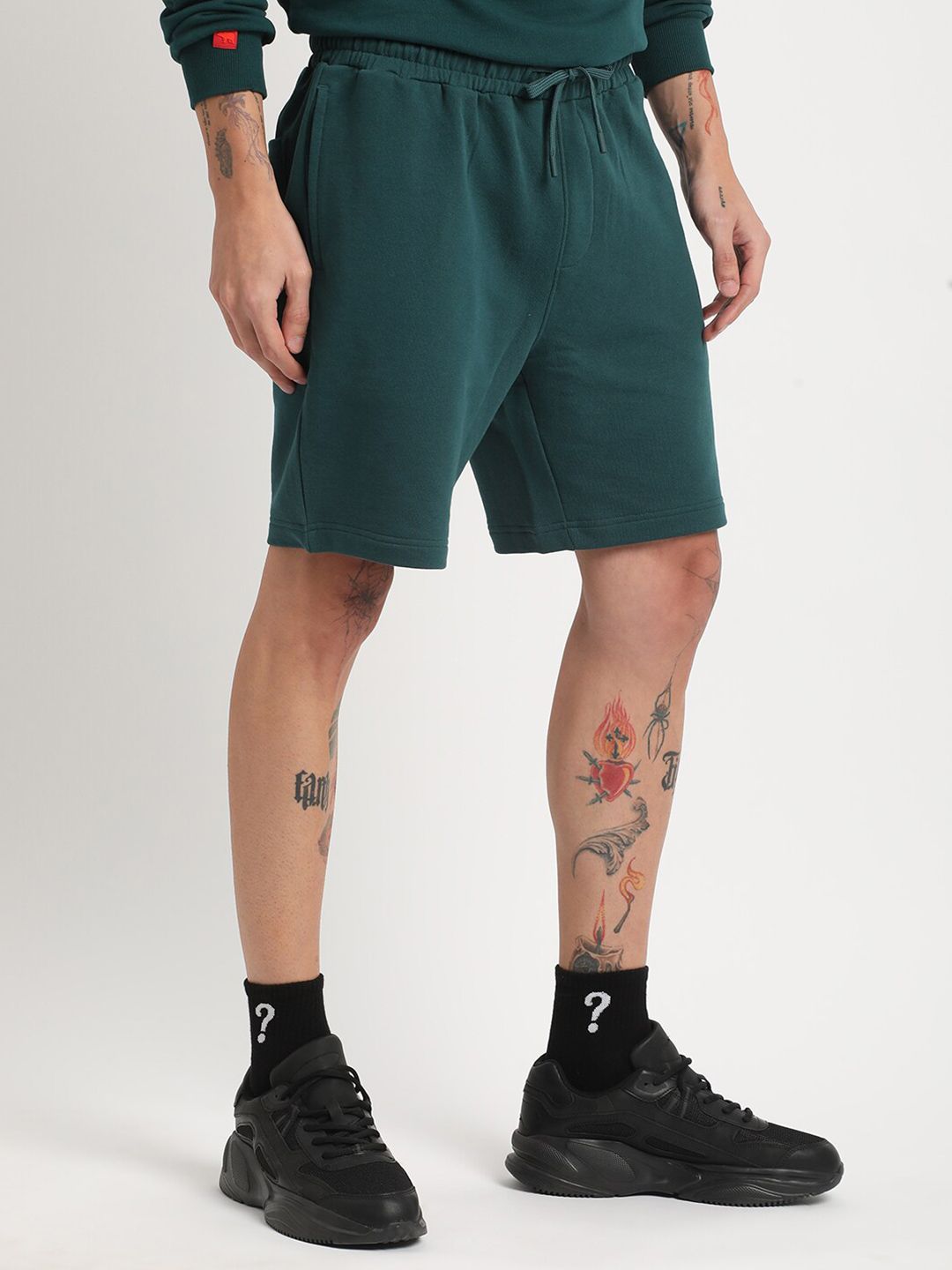 THE BEAR HOUSE Men Mid-Rise Pure Cotton Shorts
