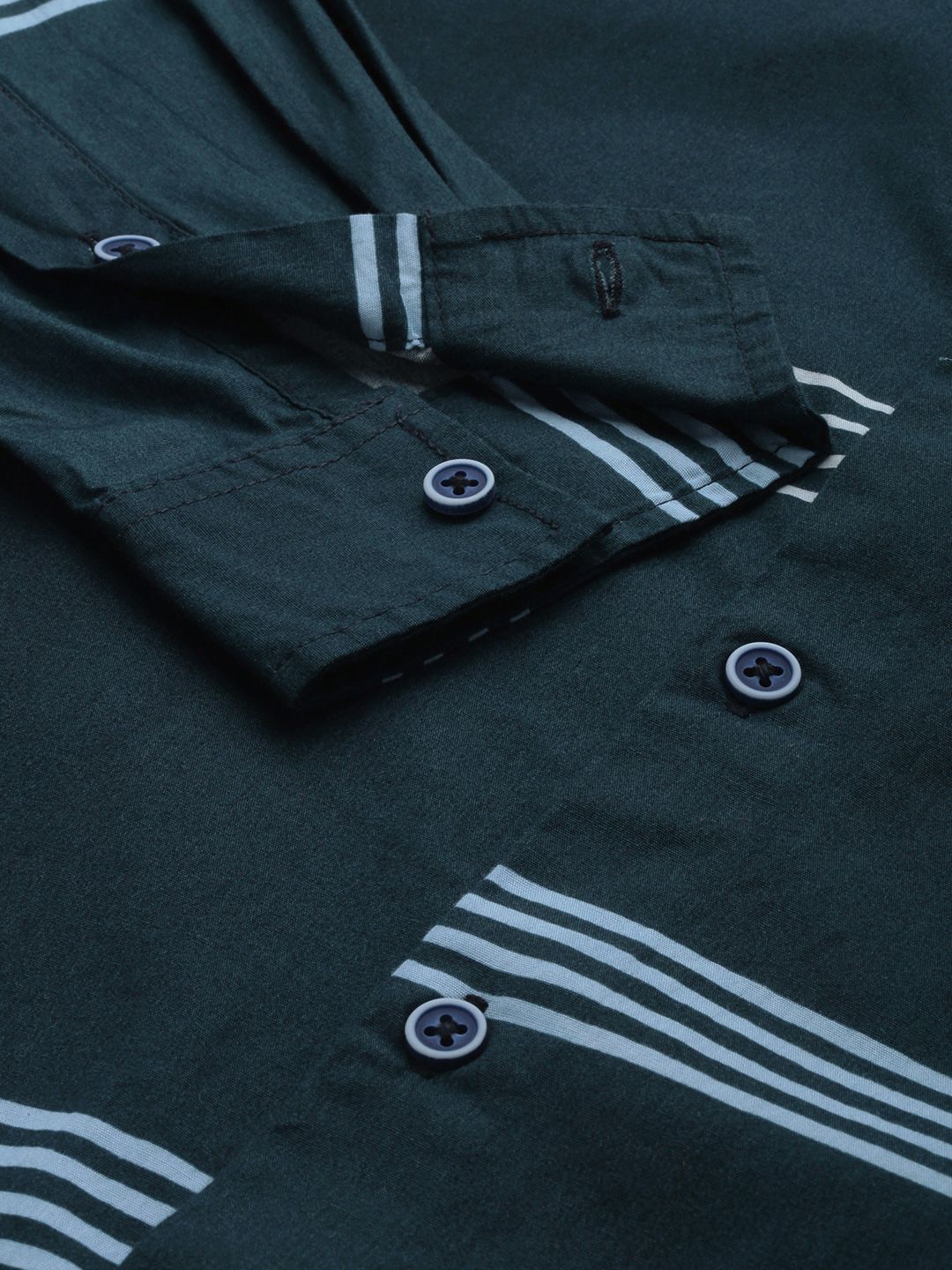 The Indian Garage Co Men Regular Fit Striped Casual Shirt