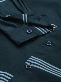The Indian Garage Co Men Regular Fit Striped Casual Shirt