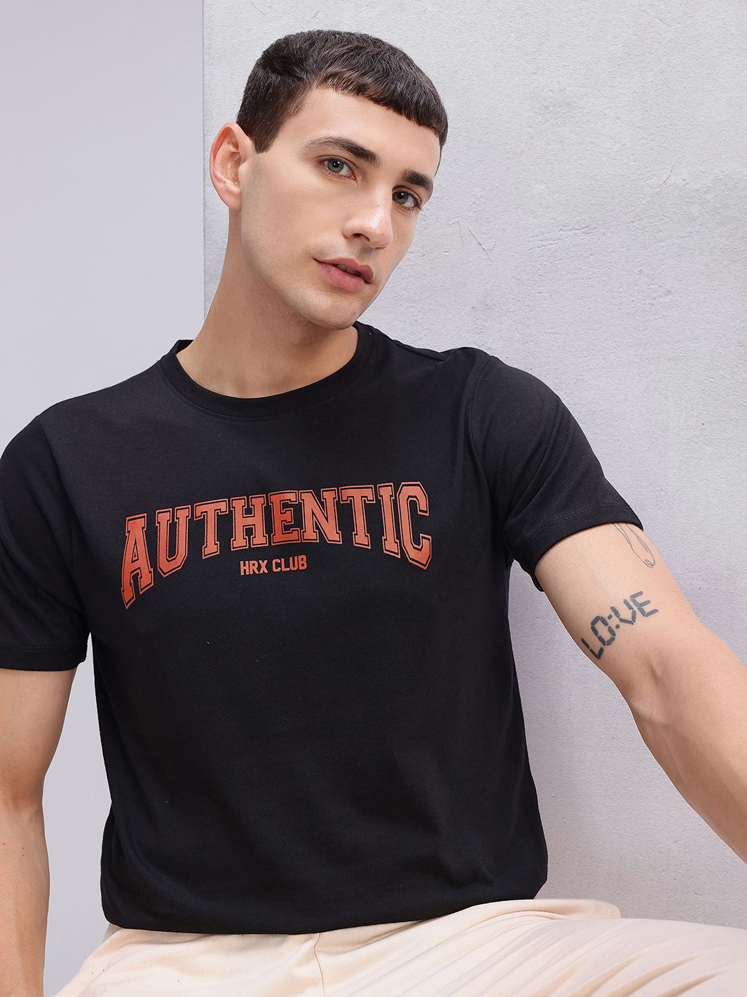 HRX by Hrithik Roshan Typography Print Lifestyle T-shirt